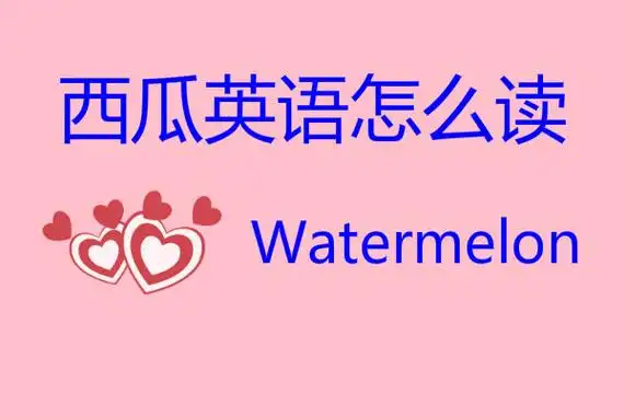 西瓜用英语怎么说读音