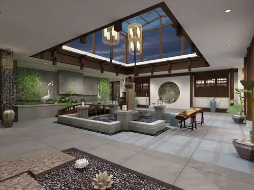 私人会所0平米装修效果图_杨飞龙设计事务所设计作品 - 设计圈