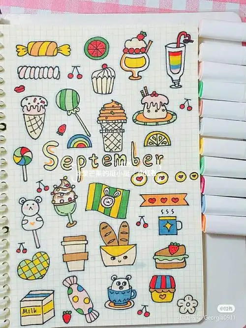 简笔画 手绘教程之食物小零食篇2糖果简笔画怎么画 糖果冰激凌零食