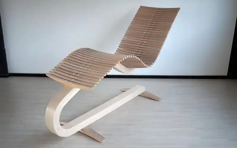 躺下就不想起来的自制木制躺椅