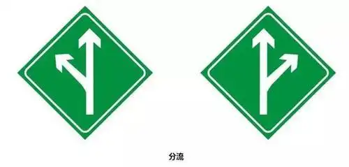 分流路考标志是长这样的