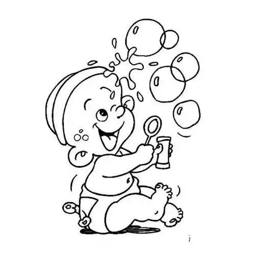 可可简笔画喝水简笔画