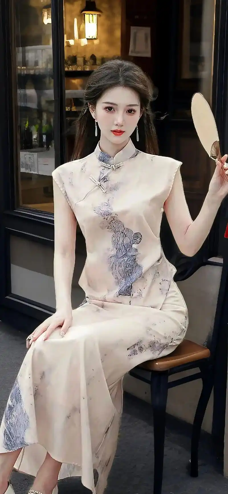 这款新中式复古国风年轻款少女改良旗袍