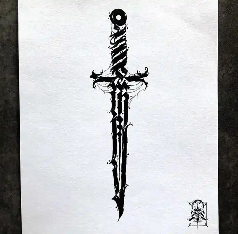 花体字手稿 #花体字作品 #花体字设计 #花体字 #哥特式 - 抖音