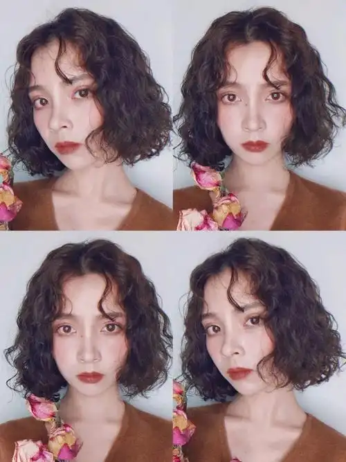 发型欣赏短发羊毛卷