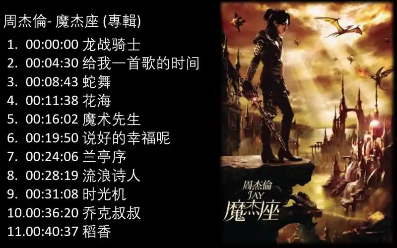 noad周杰伦魔杰座2008专辑jaychoumojiezuocapricornfullalbum周杰伦