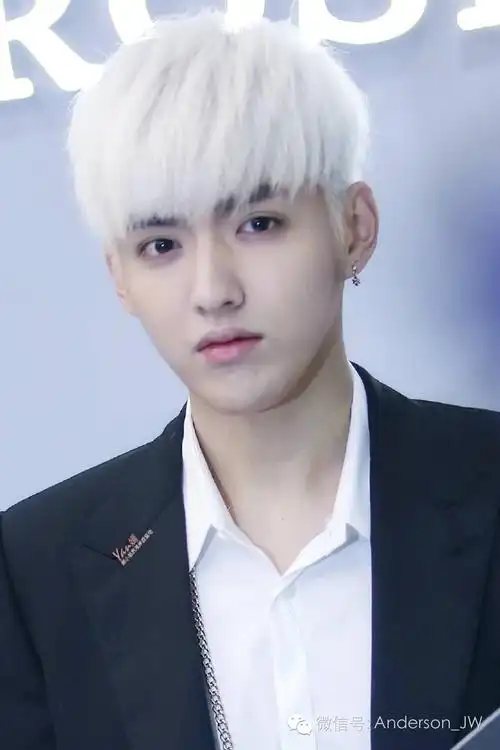 月之海:圆寸,奶奶灰,中分,没有吴亦凡hold不住的发型|吴亦凡|刘海