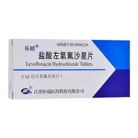 乐朗 盐酸左氧氟沙星片 0.1g*10片/盒