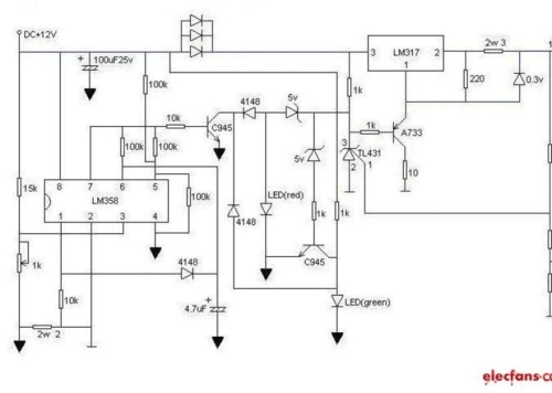 锂电池充电器电路图