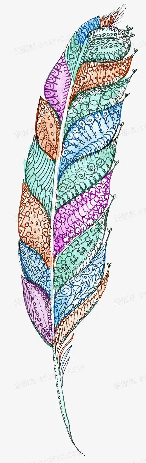 关键词:手绘羽毛创意羽毛彩色羽毛民族风羽毛图精灵为您提供羽毛免费