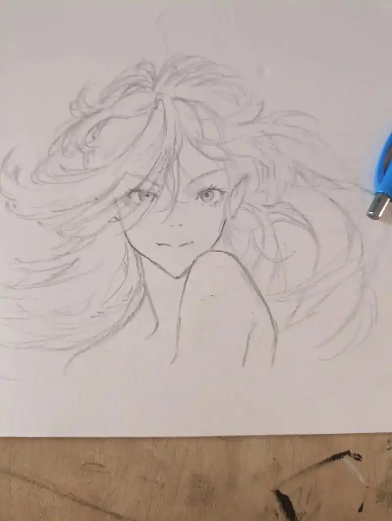 二次元 #米山舞#少女#动漫 #画渣日常 #画画 #手绘  - 抖音