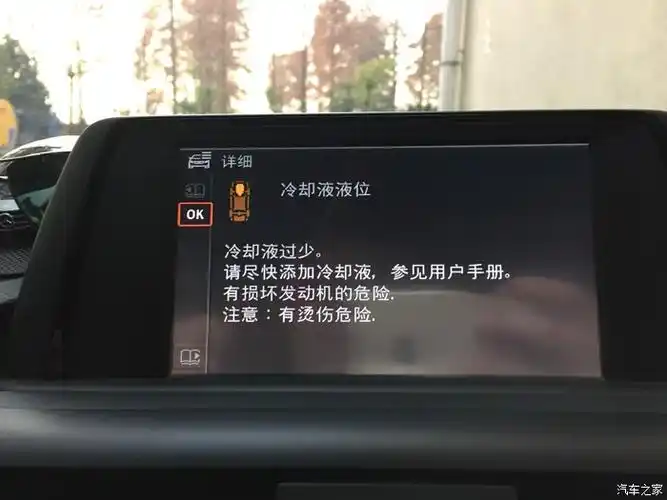 2012年6月提的车至今,最近两天电脑时常报警冷却液液位低,因为出报前