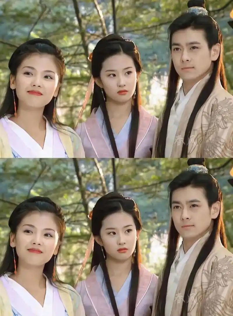 当年天龙八部里的刘涛和刘亦菲,她们看着就真的很像古代的女子,这应该