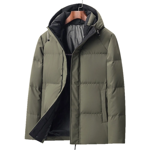 优质精品疯狂促销羽绒服白鸭绒连帽新款时尚都市款上市常规款男装