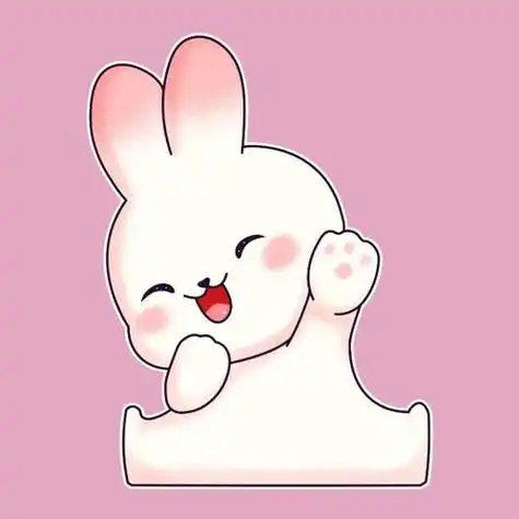 卡通兔子情侣头像超萌