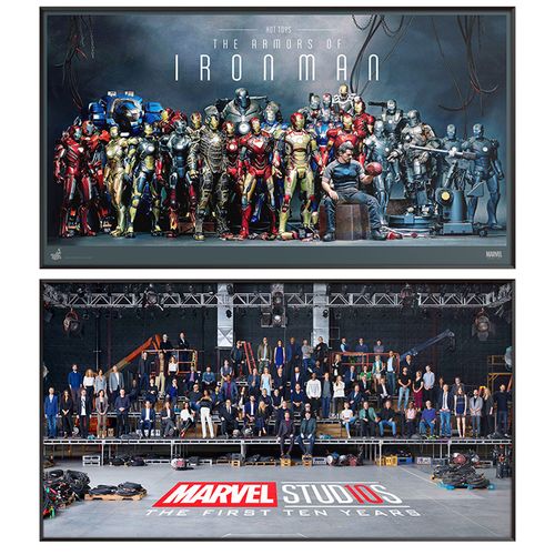 漫威10周年合照装饰画钢铁侠模型合照男生礼物挂画儿童房床头壁画