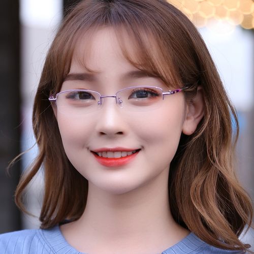 宝岛眼镜小框男女半框窄细小脸瘦脸长脸近视防辐射眼镜架