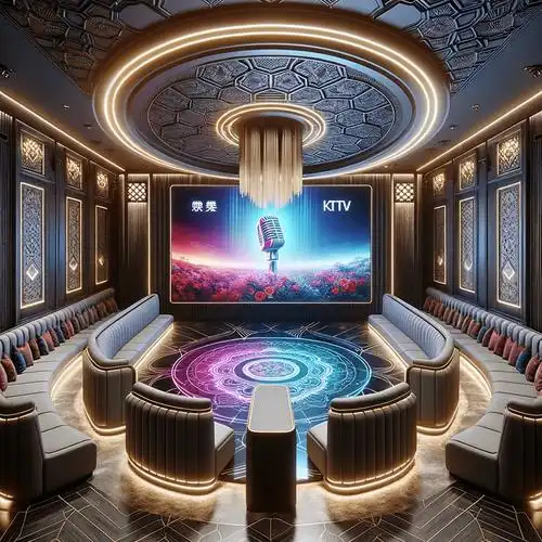 一步入新型ktv,首先映入眼帘的是那台闪耀着智慧光芒的点歌机.