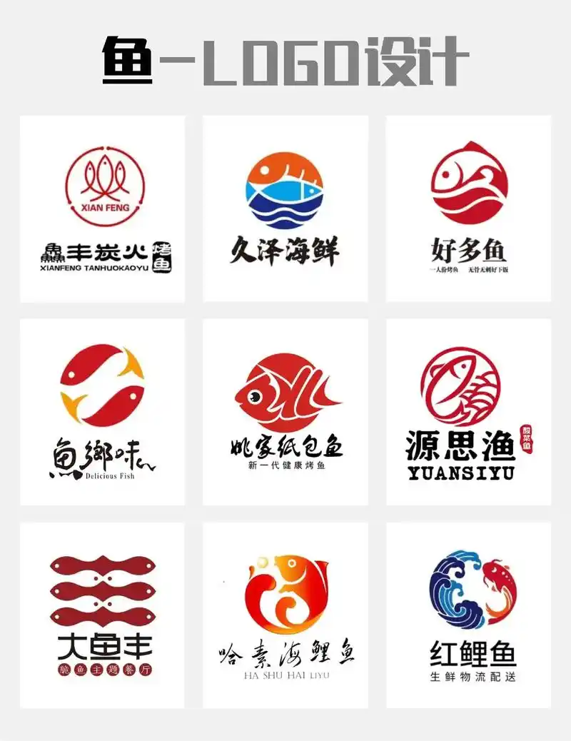 鱼logo怎么设计?
