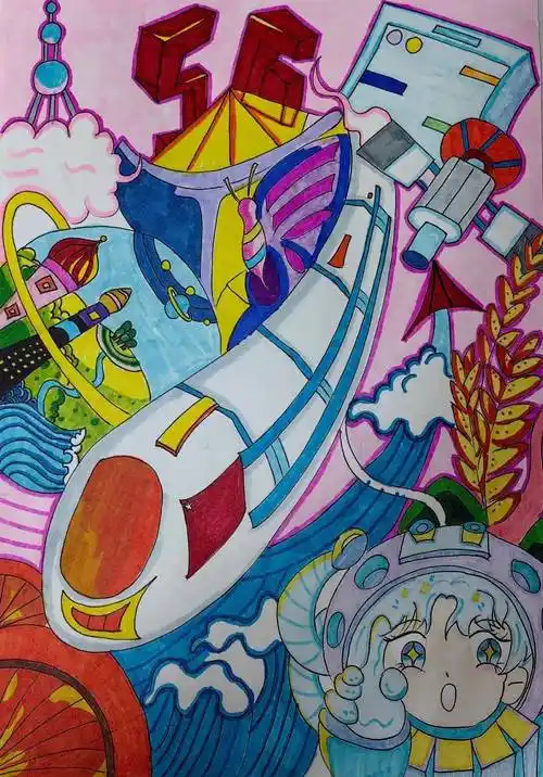 我为"五经普"打call | 儿童绘画优秀作品赏析(二)_南京市_年龄_幼儿园