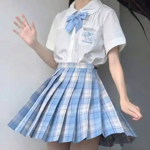 水色系jk制服,清爽减龄的夏日必备!_水手服