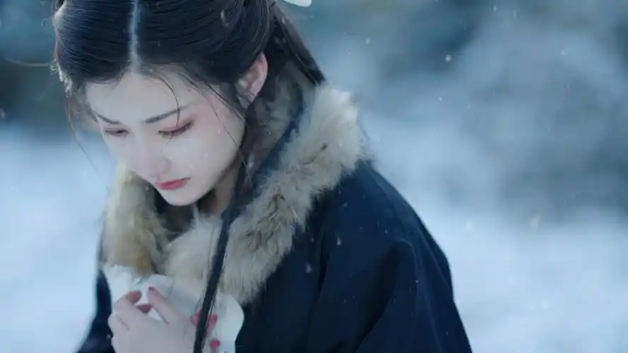 故乡的百合开了吗 #云上清明 #古风汉服美如画