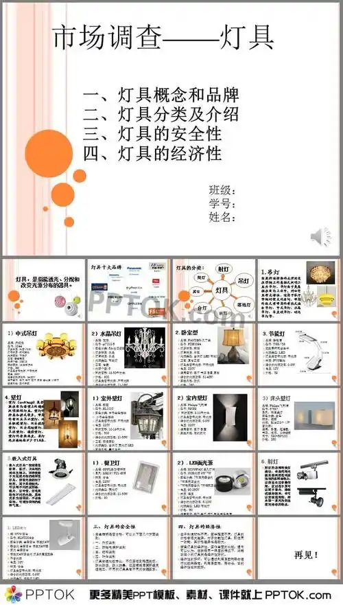 ppt内容这是灯饰ppt下载,主要介绍了灯具概念和品牌;灯具分类及介绍