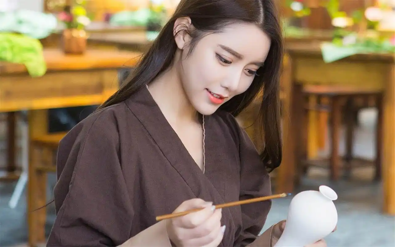 文艺养眼的美女图片桌面壁纸下载