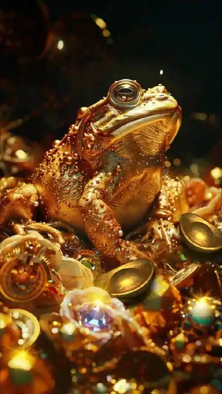 金蟾纳财元宝到,见者有份笑哈哈,好运连连到门庭 !