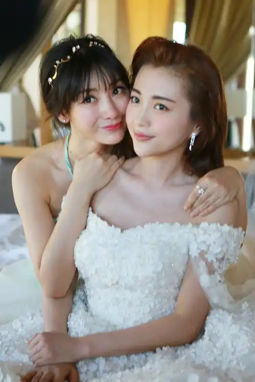 组图:柳岩担任包贝尔婚礼伴娘 遮胸露肩遭王祖蓝横抱