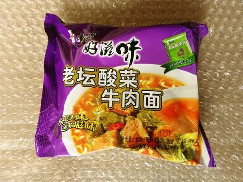 康师傅方便面老坛酸菜牛肉面整箱批发 康师傅袋装泡面99g*23包邮