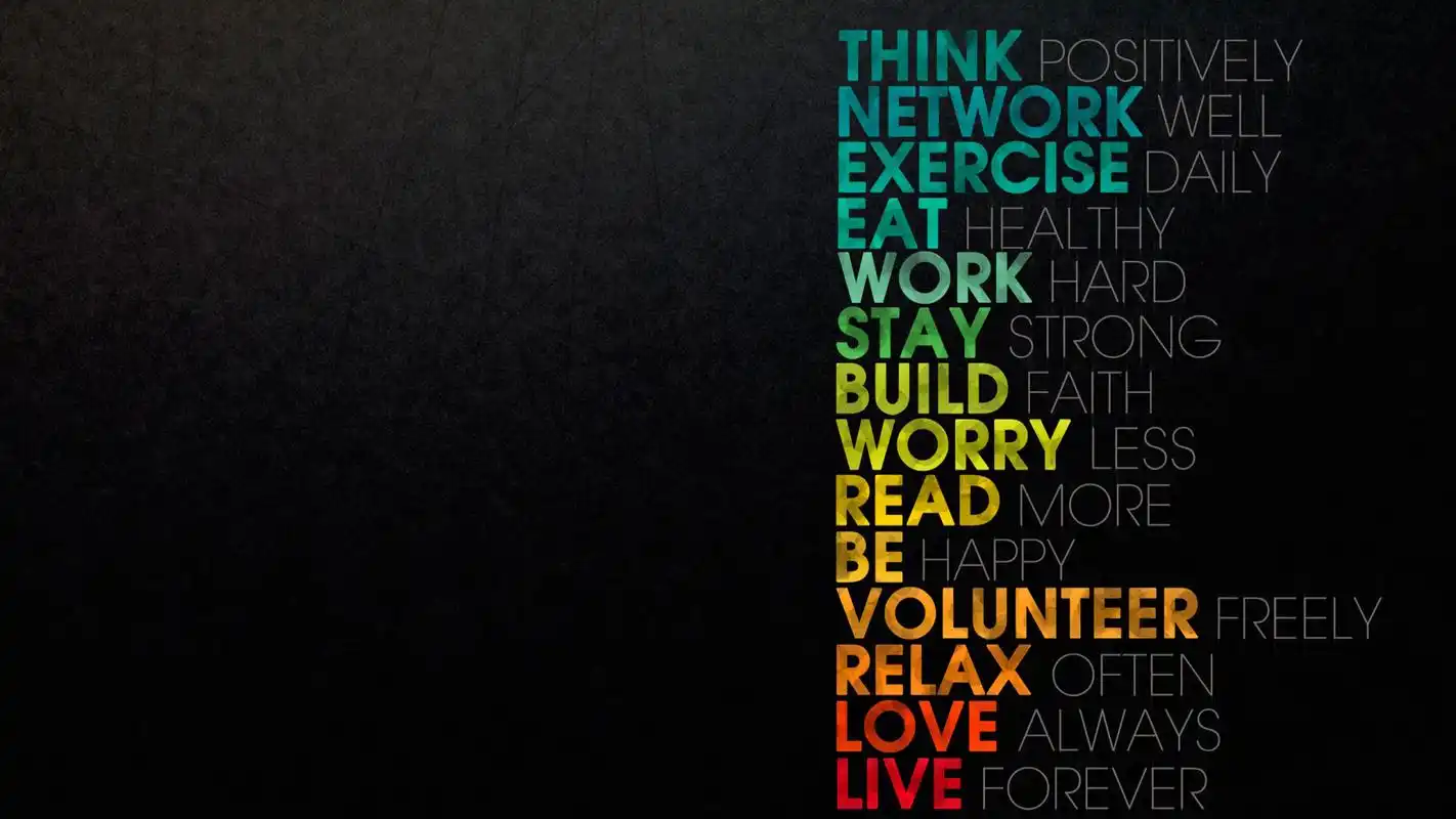 简约文字文艺风创意桌面壁纸