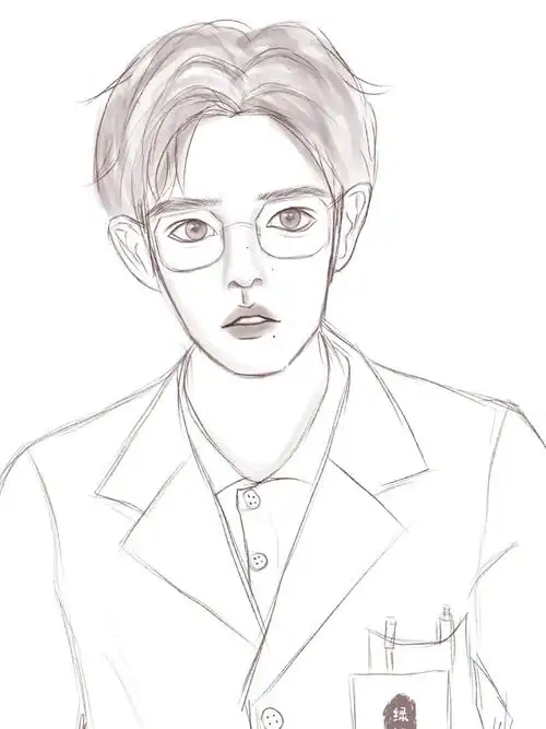 男生起型真的好难01#procreate  #肖战  #余生请多指教  #肖战顾魏