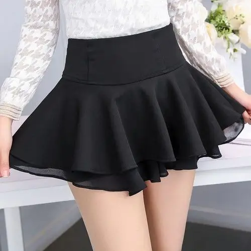 2020高腰迷你半身弹力超短裙夏秋百褶裙