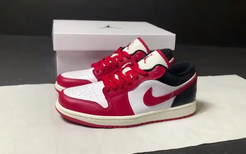 nike air jordan 1 low "chicago bulls" aj1 乔1芝加哥红-多乐潮鞋