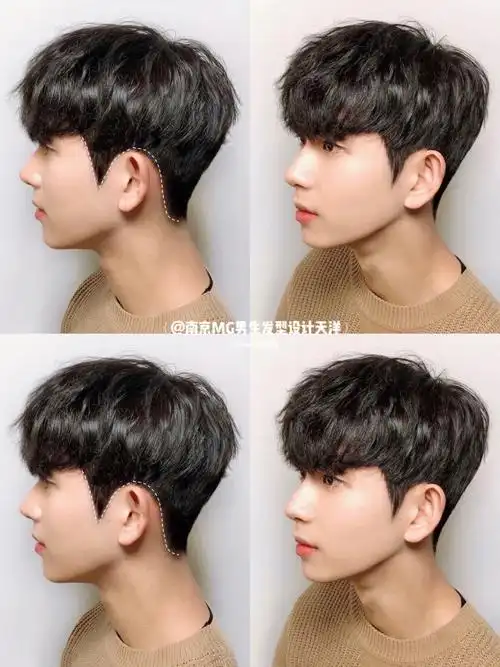 男生碎盖烫烫型不烫卷的发型阳光帅气摩根