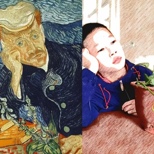 永和实验小学 四(5)班"世界名画模仿秀"活动剪影