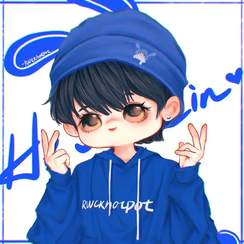 浅尝一下小蓝孩吧97 #贺峻霖 #时代少年团贺峻霖 #手绘# - 抖音