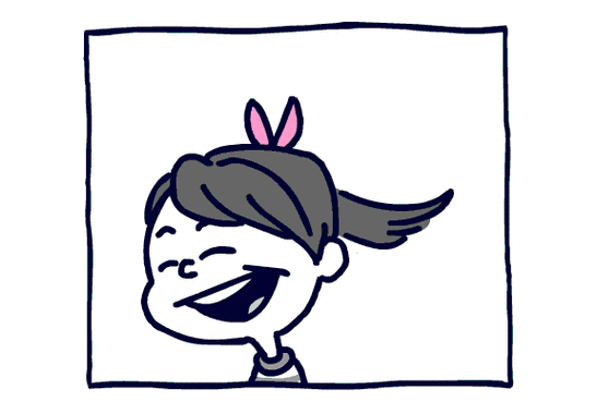 女孩gif大笑gif甩头发gif张嘴gif