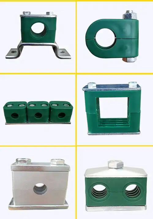 轻型塑料管夹 单孔外六角液压管夹 船用油管卡紧固件固定支架管夹