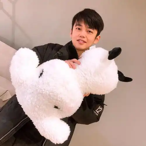 易烊千玺同款抱枕一只羊手绘风易只羊偶像毛绒玩偶公仔礼物65厘米