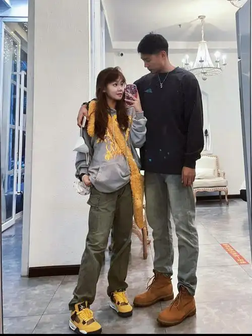 异地情侣见面这样穿170和190yyds