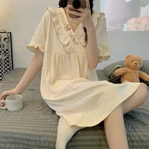 ins睡裙女可爱日系家居服推荐