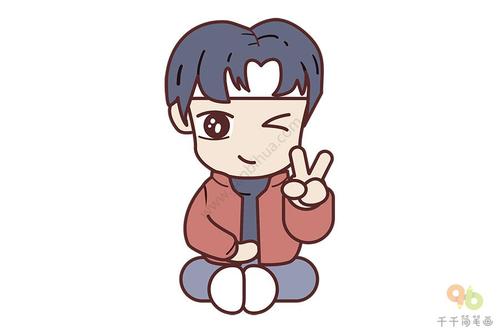 Q版易烊千玺简笔画