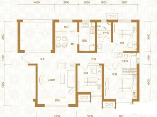 中央学府130平方案设计