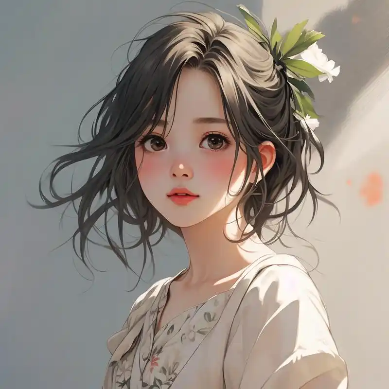 淡雅小清新动漫女生头像 🌸