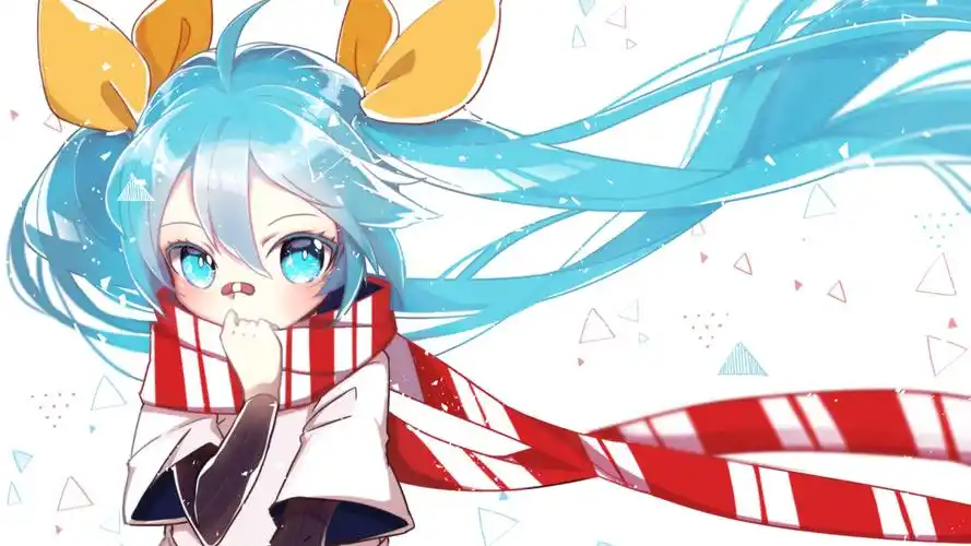 甜美初音未来高清桌面壁纸高清大图预览1920x1080_卡通动漫下载_美桌