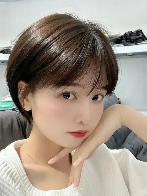 瘦脸短发/少年感/女生短发发型 韩系短发 日式短发 甜美短发 挂耳短发