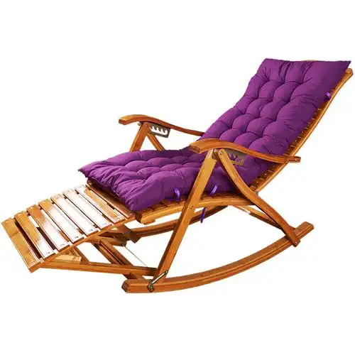 寻木匠绿萌竹躺椅折叠竹椅子摇摇椅午休靠椅老人躺椅阳台逍遥椅家用