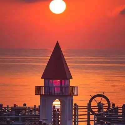 温柔有意境的秋日暖阳落日风景头像